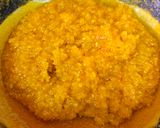 A picture of step 7 of Moong Dal Halwa.