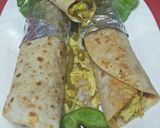 A picture of step 9 of Schezwan (cheezy) Frankie Roll.