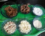 A picture of step 1 of Anjeer gond winter chocolates.