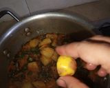 A picture of step 8 of Bhindi Aloo.