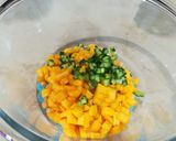 A picture of step 11 of Mango and Chickpeas Salsa puffs.