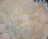 A picture of step 3 of Spanish Bean Soup from my Mother's Recipe Card.