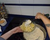 Foto del paso 12 de la receta: Fettuccine con cremoso de cabra con gulas y gambones