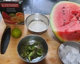 A picture of step 1 of Watermelon lemondo.