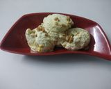 A picture of step 22 of Raj bhog icecream with butter scotch crunches.
