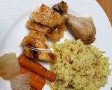 A picture of step 7 of Crockpot rotisserie chicken.