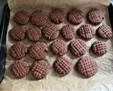 A picture of step 1 of "Koka" cocoa cookies.