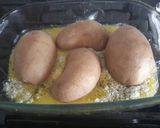 A picture of step 3 of Parmigiano baked potatoes.