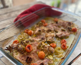 Foto del paso 4 de la receta: Pollo al horno en salsa de vino y puerros