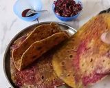 A picture of step 23 of Beetroot Mix Salad Chapati Tacos.