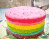 Foto langkah ke 7 dari resep Rainbow cake putih telur.
