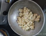 A picture of step 3 of Sabudana chat.