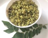A picture of step 4 of Spicy curry leaves poha.
