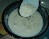 A picture of step 2 of Bread dahi bhalla.