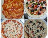 A picture of step 5 of Chicken burst pizza with cheese sauce🍕🍕.