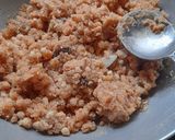 A picture of step 4 of Gond Laddu.