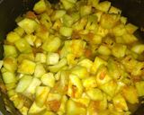 A picture of step 2 of Tori/ Torai sabji.
