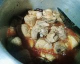 A picture of step 7 of Chicken Cinnamon Karhai.