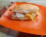 Foto del paso 5 de la receta: Pancho (3) salchicha, huevo y papas fritas