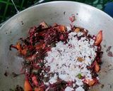 A picture of step 6 of Red Amaranthus Stir -Fry.