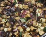 Ratatouille-padlizsános francia lecsó-fűszeres húsgombócokkal recept fázis 1 fotója