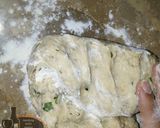 A picture of step 2 of Curry Patta crisppers.
