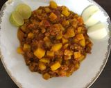 عکس مرحله 2 از دستور خوراک گوشت چرخ شده با سیب زمینی