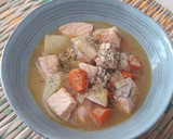 Foto del paso 6 de la receta: Sopa de puerros y salmón