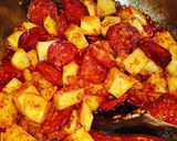 Kelkáposzta főzelék csípős, füstölt kolbásszal recept fázis 10 fotója
