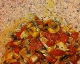 A picture of step 5 of Chicken Carbonara.