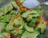 A picture of step 1 of Avocado salad.