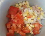 A picture of step 1 of My Tuna tomato Salad Dip😀.