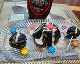 A picture of step 3 of Oreo lava cake.