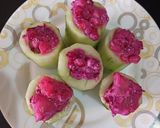A picture of step 3 of Beet Raita in Cucumber Cups.
