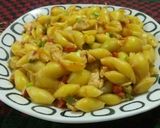 A picture of step 5 of Chicken & Vegetable Pasta😋💛💚.
