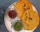 A picture of step 2 of Corn chilla.
