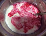 A picture of step 3 of Rose shrikhand.