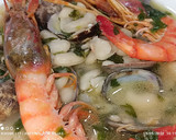 Foto del paso 8 de la receta: Judías del ganchet con almejas japonesas y gambas rojas