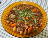 Une image de l'étape 23 de Lentilles vertes au lard, pommes fruits et carottes.