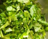 A picture of step 1 of Palak pakoda.