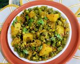 A picture of step 7 of Fresh Beans, Sprouts, Potatoes Stir-fry.