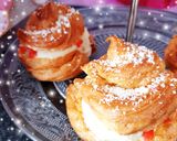 Une image de l'étape 16 de Choux crème pâtissière mascarpone et fruits rouges fraises 🍓.