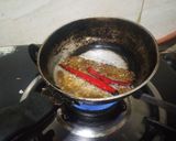 A picture of step 6 of Leftover boondi raita kadhi.