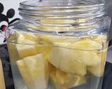 Foto langkah ke 1 dari resep Homemade Cuka Nanas #2bahan #pineapplevinegar.