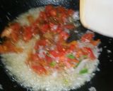 A picture of step 2 of Fry chana chat.