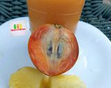 A picture of step 2 of Agwaluma juice.