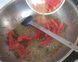 A picture of step 6 of Paneer Jalfrezi with Aloo Kulcha.