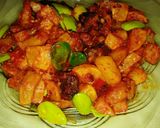 Foto langkah ke 7 dari resep Sambal goreng kentang hati ampela petai.