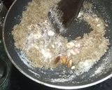 A picture of step 5 of Dhaniya ki panjiri.