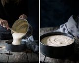 Foto del paso 3 de la receta: Torta de mousse de chocolate rellena de crema con durazno